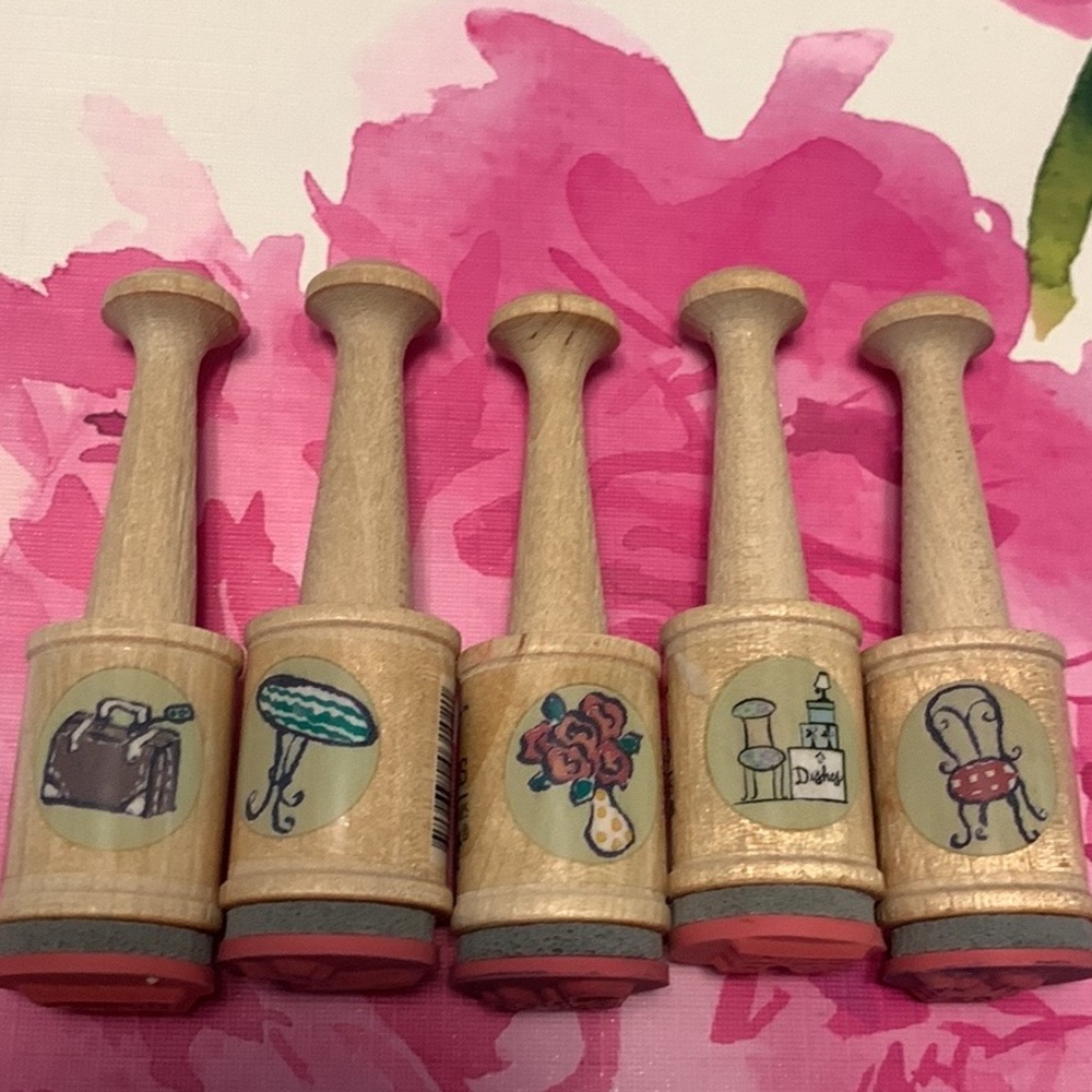 Set of 5 rubber stamps - Picture 3 of 9